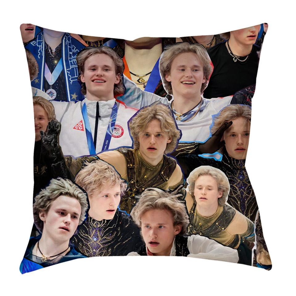 Ilia Malinin Photo Collage Pillowcase