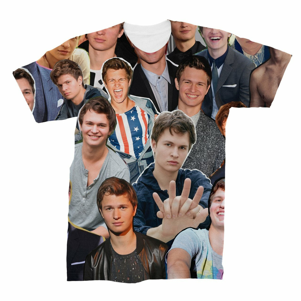 Ansel Elgort Photo Collage T-Shirt