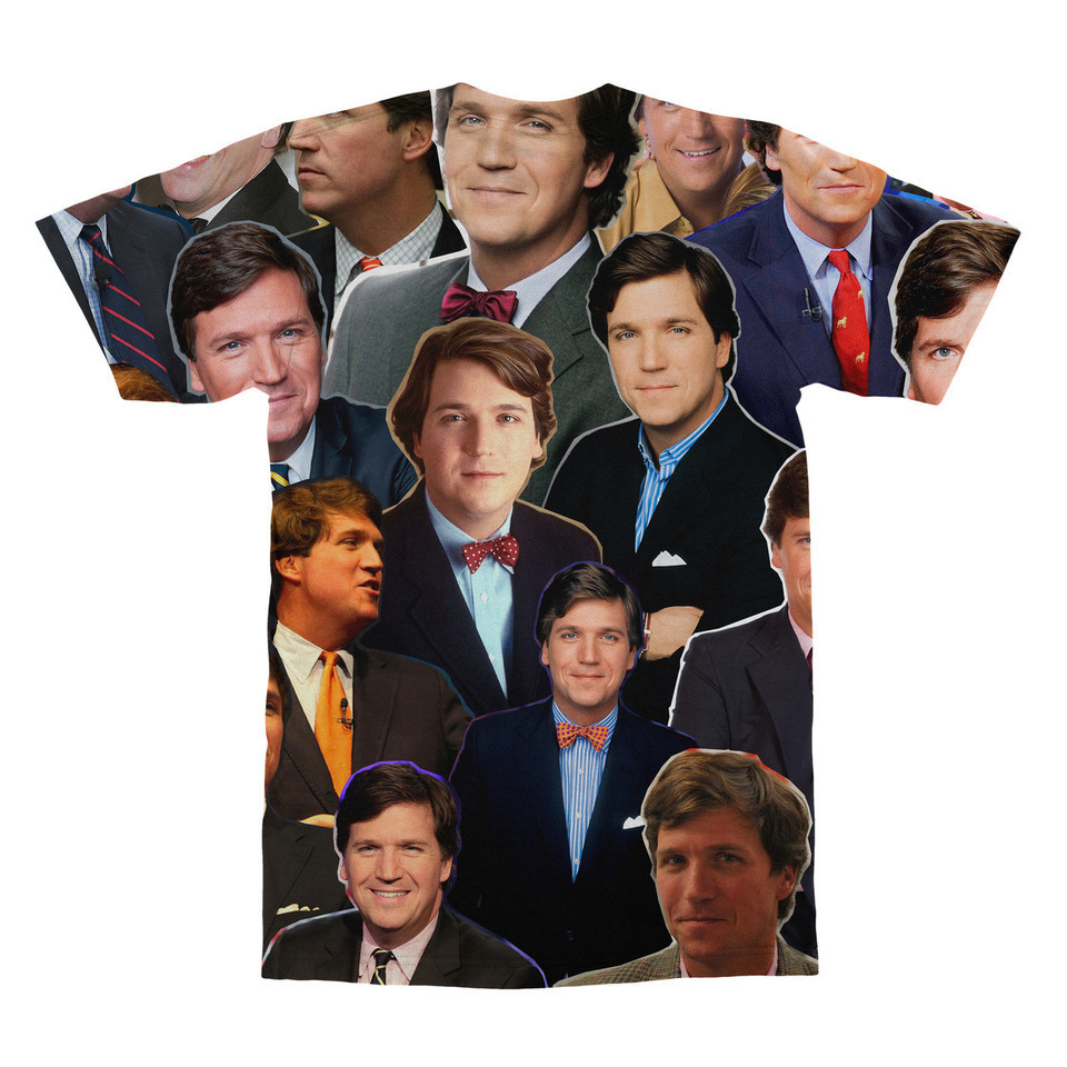 Tucker Carlson Photo Collage T-Shirt