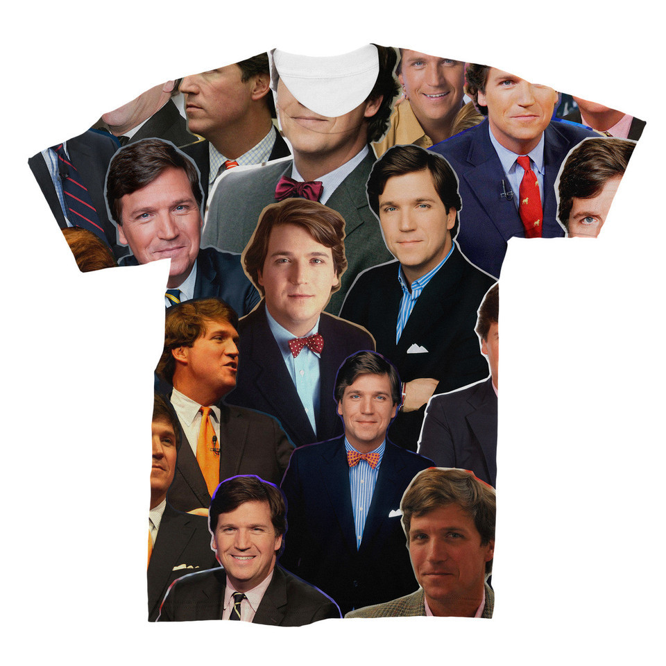 Tucker Carlson Photo Collage T-Shirt