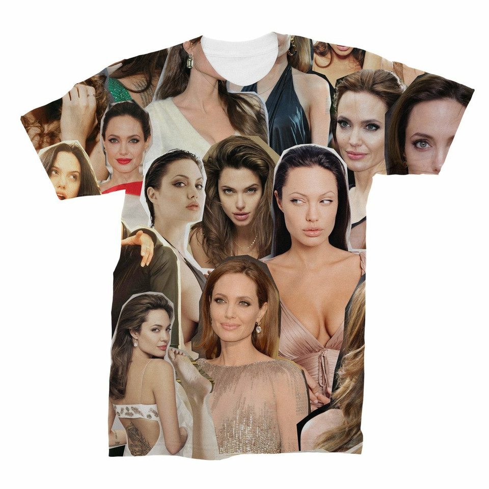 Angelina Jolie  Photo Collage T-Shirt