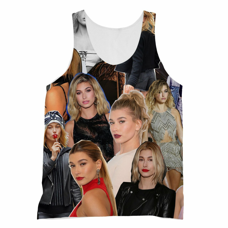 Hailey Baldwin Photo Collage T-Shirt