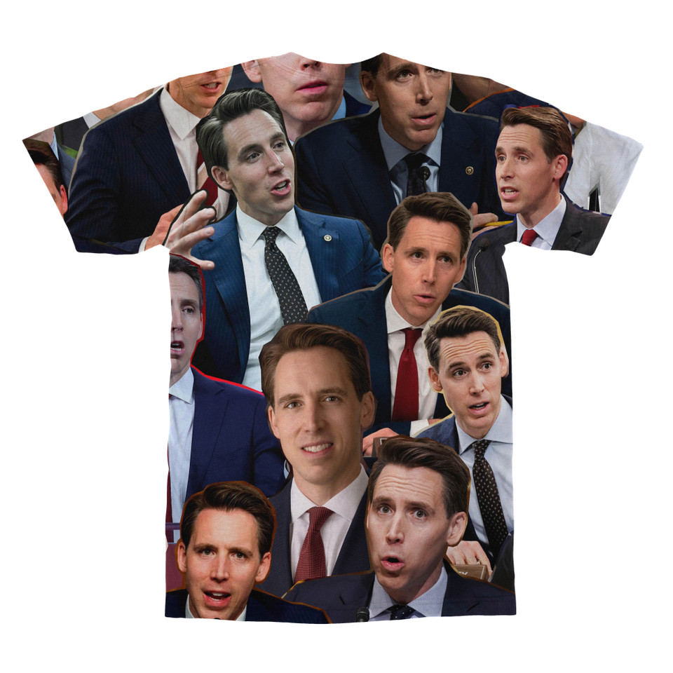 Josh Hawley Photo Collage T-Shirt back