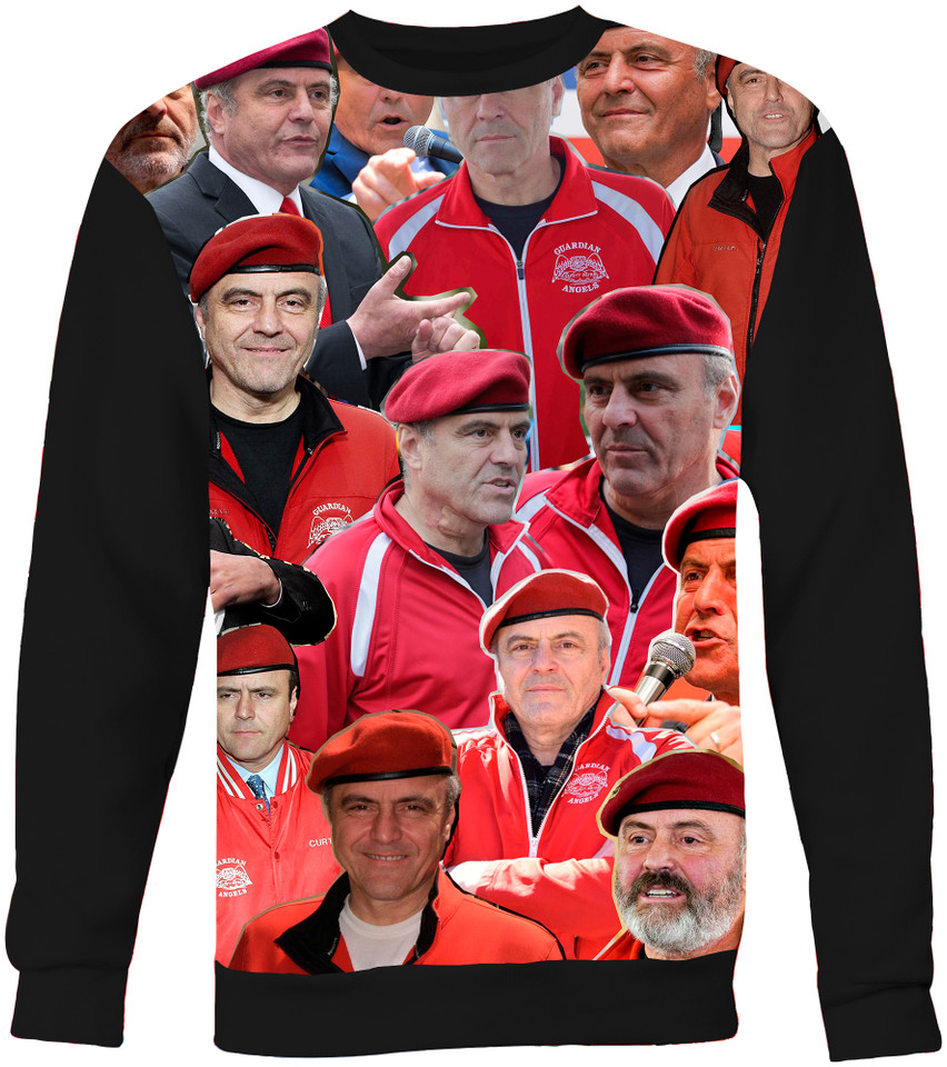 Curtis Sliwa Photo Collage Sweater Sweatshirt
