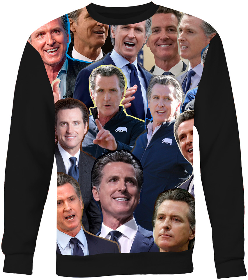 Gavin Newsom Photo Collage Sweater Sweatshirt