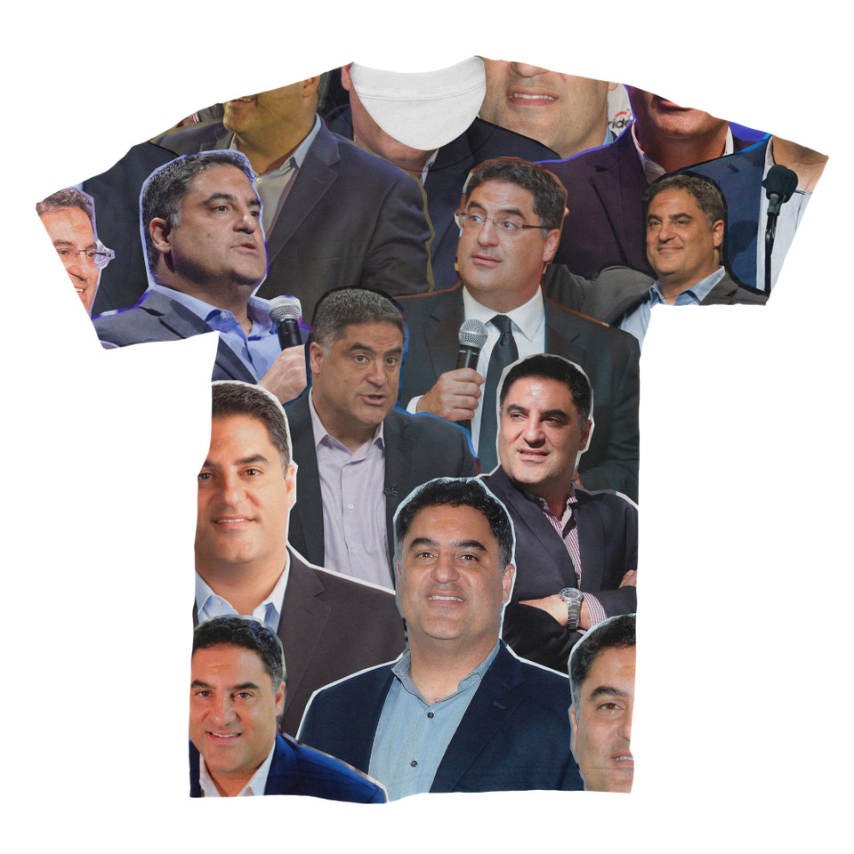 Cenk Uygur Photo Collage T-Shirt front