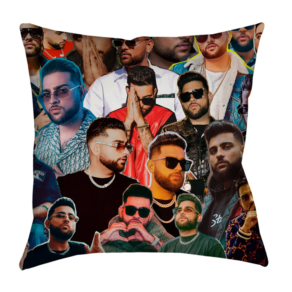 Karan Aujla Photo Collage Pillowcase
