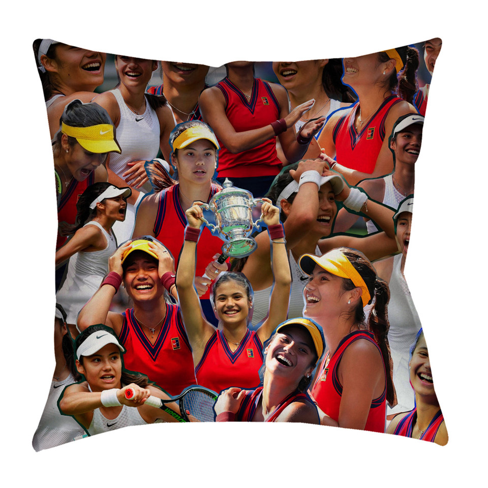 Emma Raducanu Photo Collage Pillowcase