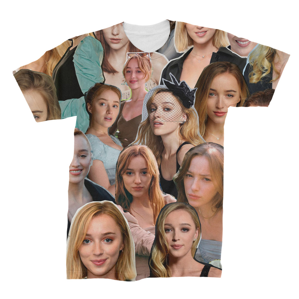 Phoebe Dynevor  Photo Collage T-Shirt Front