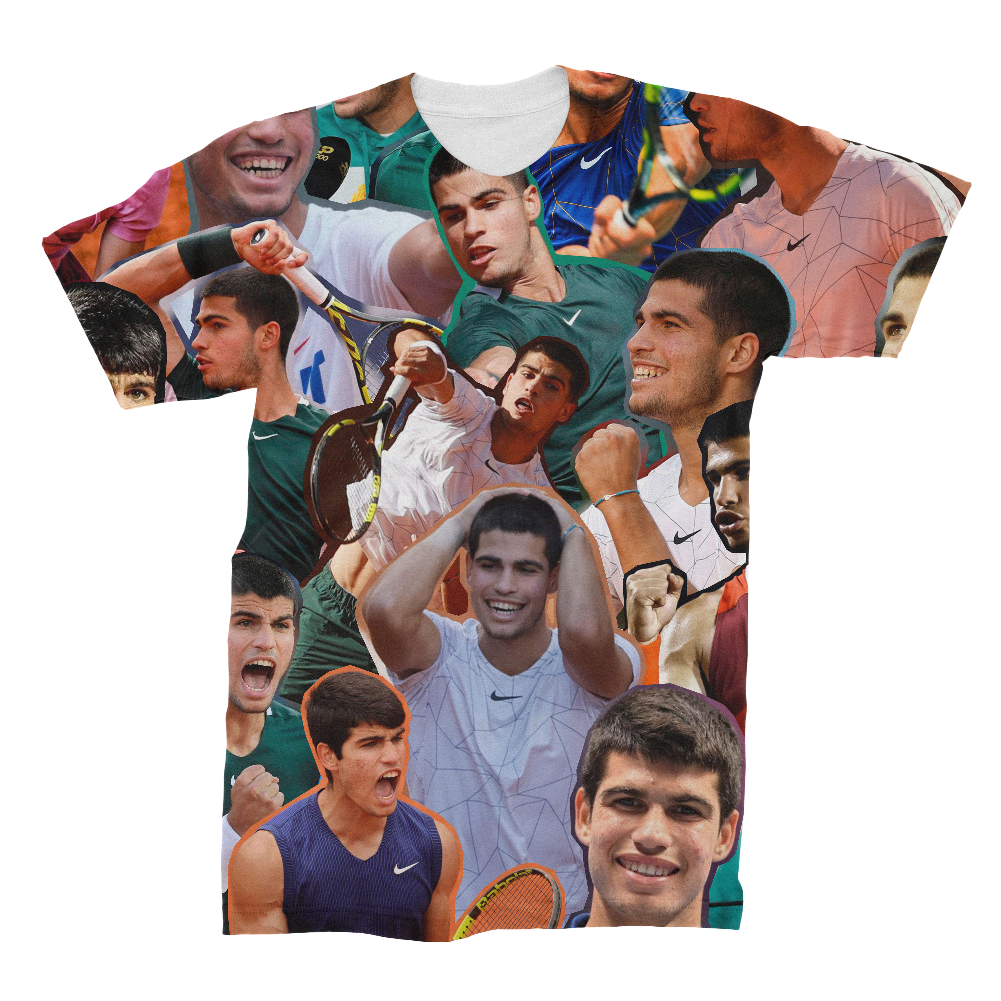 Carlos Alcaraz Photo Collage T-Shirt - Main Image