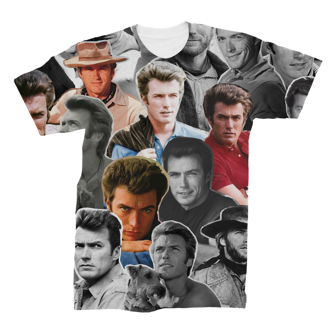 Clint Eastwood Photo Collage T-Shirt