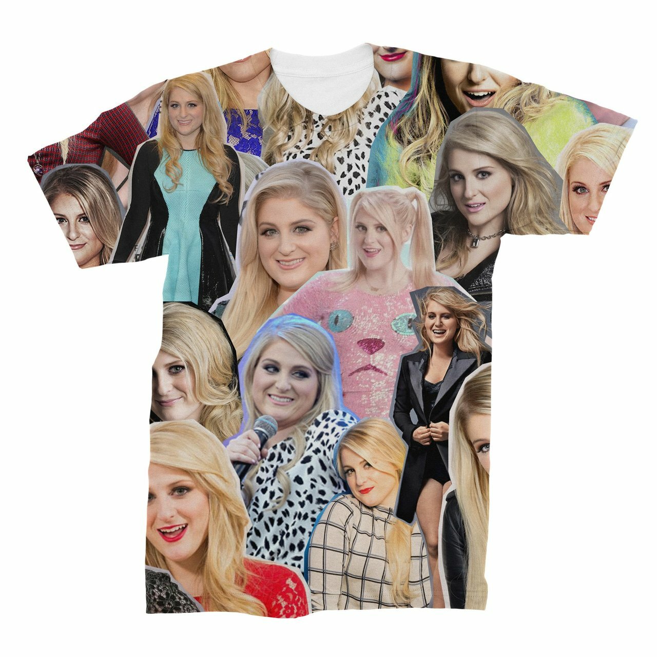 Meghan Trainor Photo Collage T Shirt Subliworks