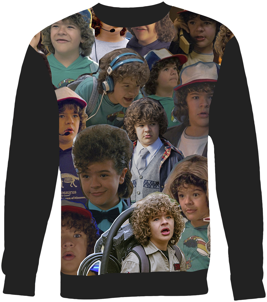 Dustin Stranger Things Collage Sweater Sweatshirt Subliworks