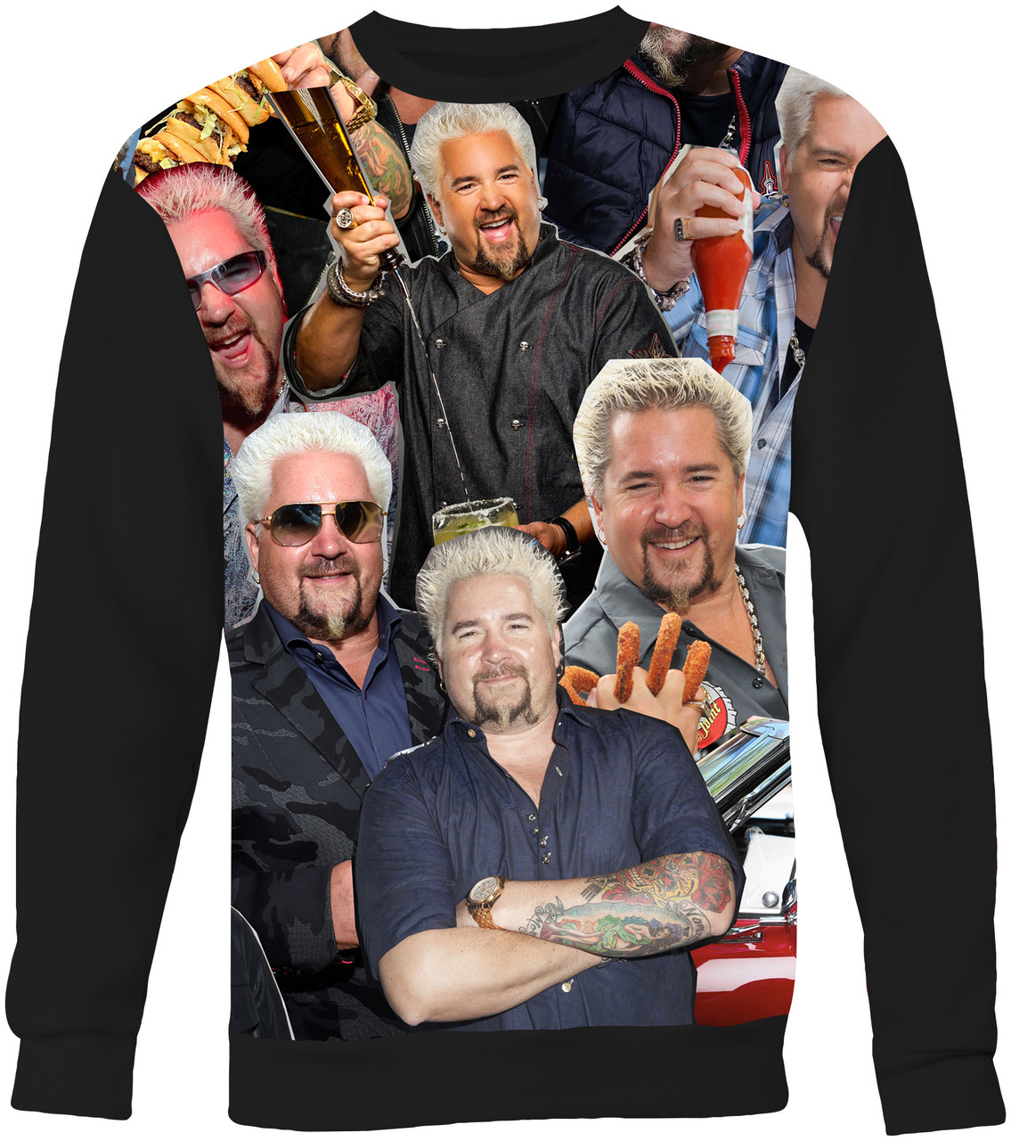 Guy Fieri Collage Sweater Sweatshirt Subliworks
