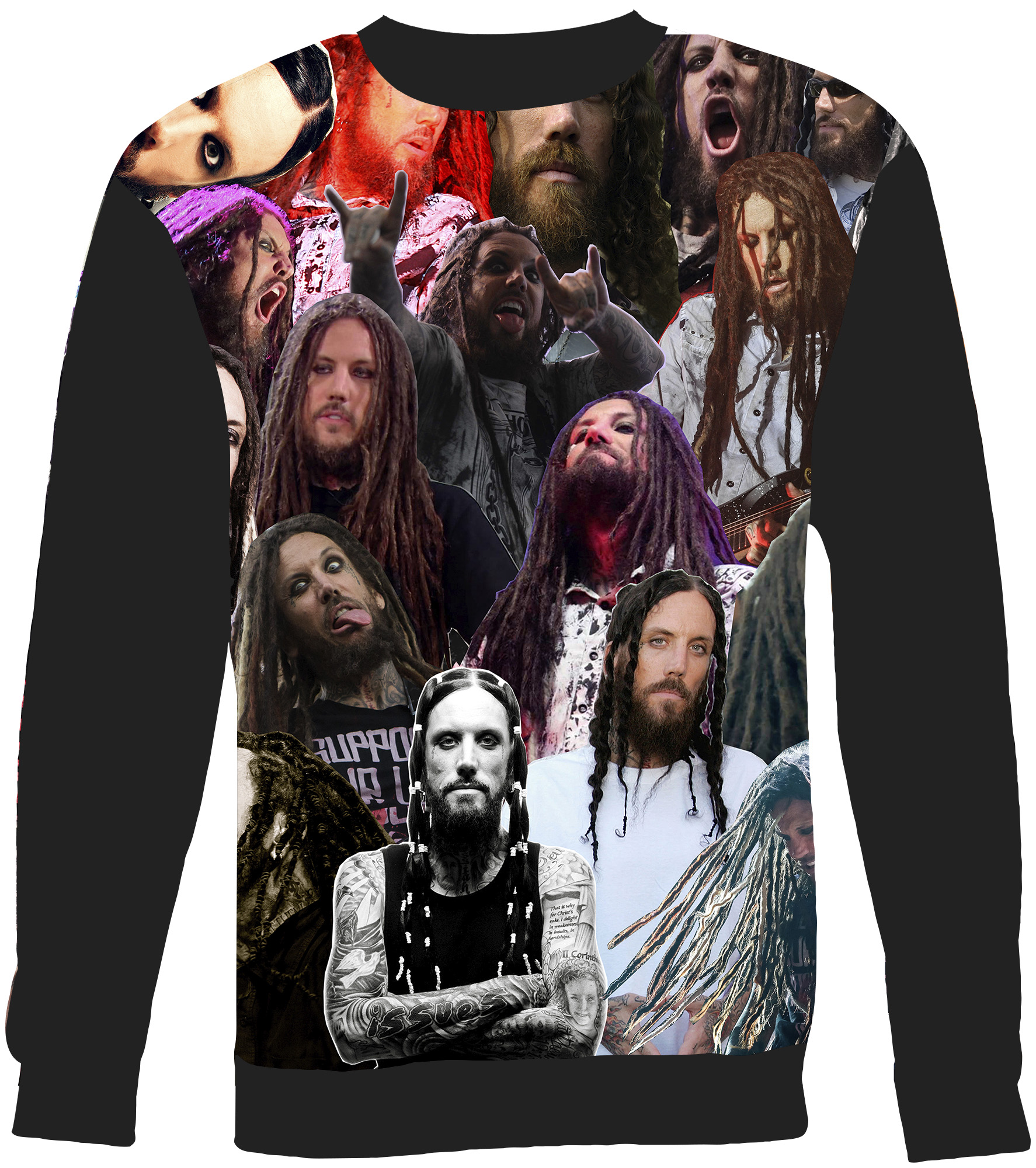 Brian Welch (Korn) Collage Sweater Sweatshirt