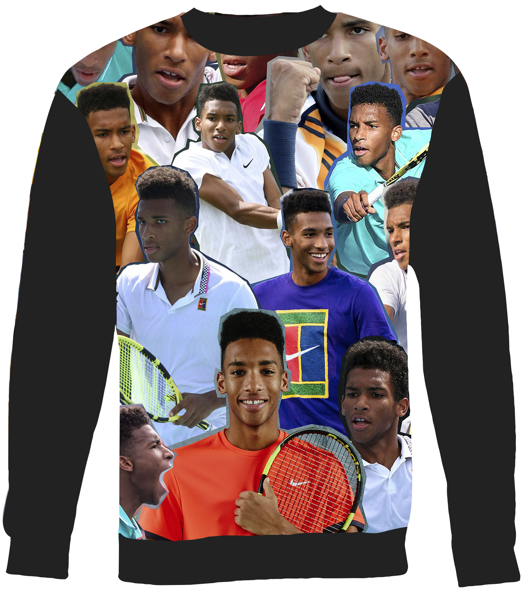 Felix Auger Aliassime Collage Sweater Sweatshirt Subliworks