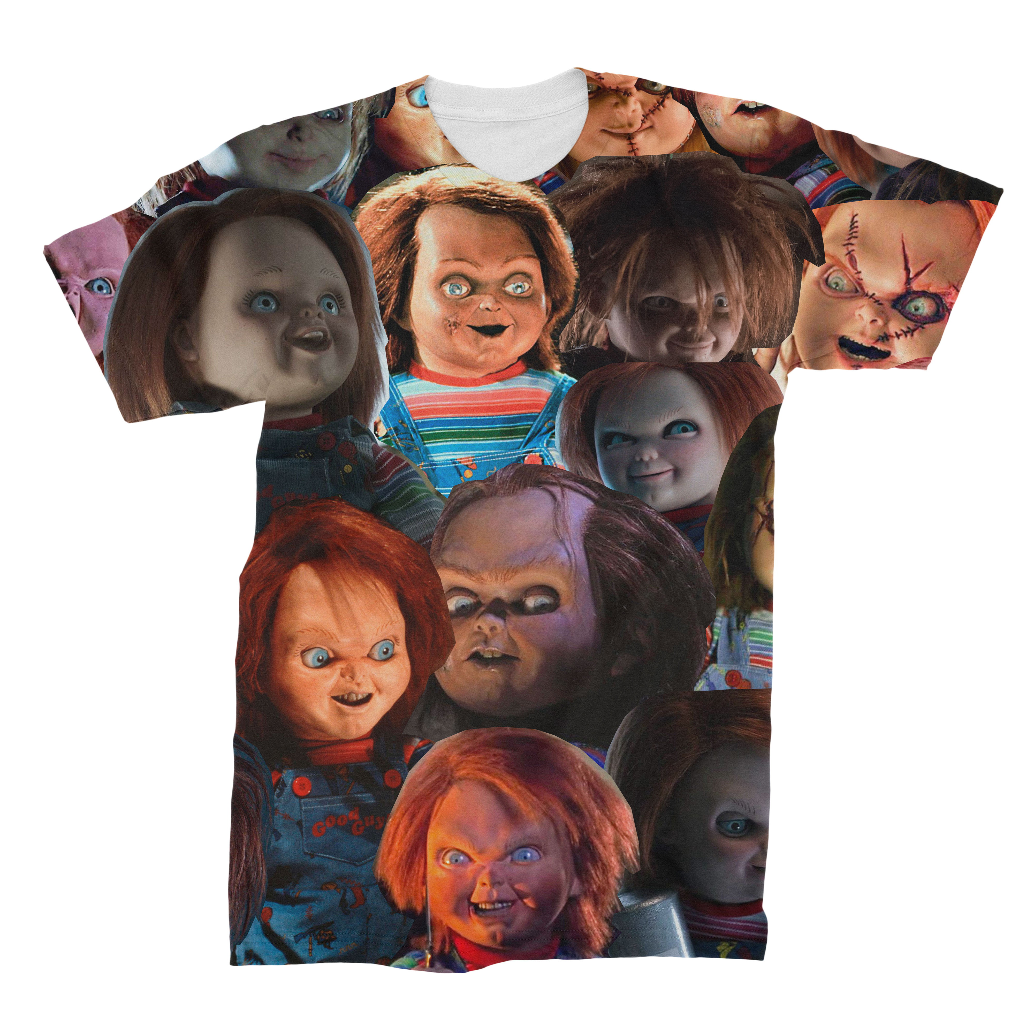 Chucky Photo Collage T-Shirt - Subliworks