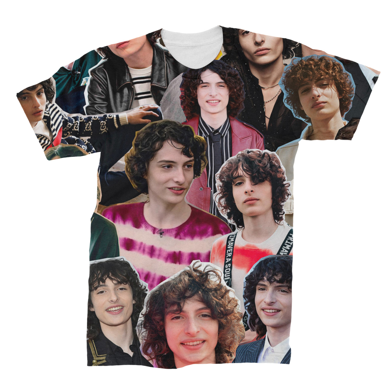 Finn Wolfhard Photo Collage T-Shirt - Subliworks