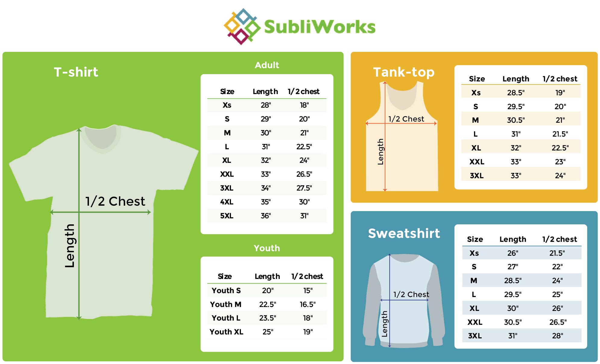 Billie Eilish Merch Size Chart