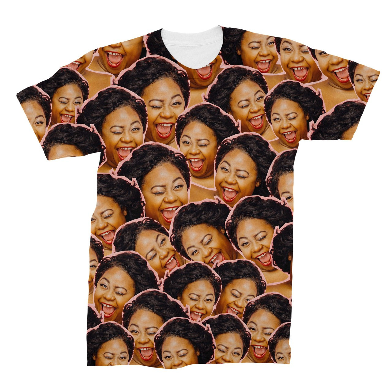 Image of Custom All Over Face Photo T-Shirt