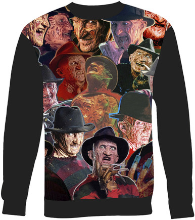 Freddy Krueger Collage Sweater Sweatshirt - Subliworks