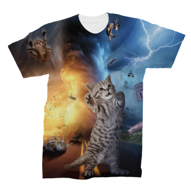 Cat Tornado All Over Print T-Shirt