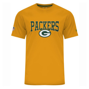 NEW ERA Green Bay Packers Team Script Tee Shirt [yellow]