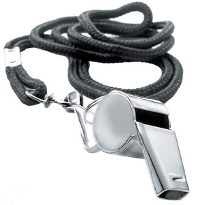 GILBERT whistle and lanyard [metal]