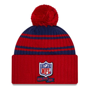 NEW ERA National Football League sport knit bobble hat [red/navy]
