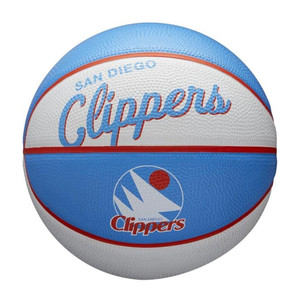 WILSON san diego clippers NBA retro mini basketball [white/sky blue]