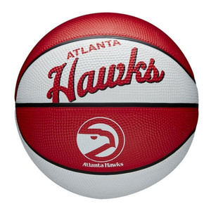 WILSON atlanta hawks NBA retro mini basketball [white/red]