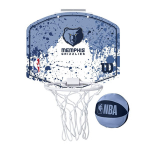 WILSON memphis grizzlies NBA mini team hoop set [sky/white]