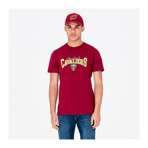 NEW ERA Cleveland Cavaliers basketball cotton t-shirt [cardinal red]