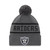 NEW ERA Las Vegas Raiders grey bobble beanie hat [Grey]