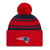 NEW ERA New England Patriots NFL sport knit bobble hat [red/navy]