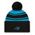 NEW ERA Carolina Panthers NFL sport knit bobble hat [black/turquoise]