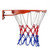 CORBERO standard basketball net [white/blue/red]