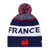 NEW ERA France Rugby Bobble Beanie Hat [blue/white/red]