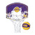 WILSON los angeles lakers NBA mini team hoop set [purple/white/yellow]