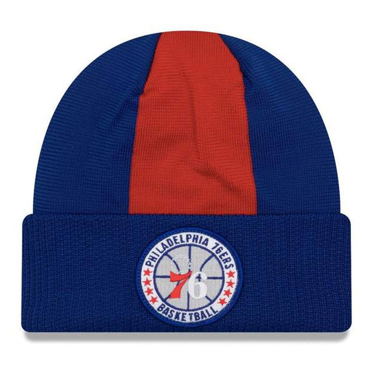 NEW ERA philadelphia 76ers NBA tip-off beanie hat [blue/red]