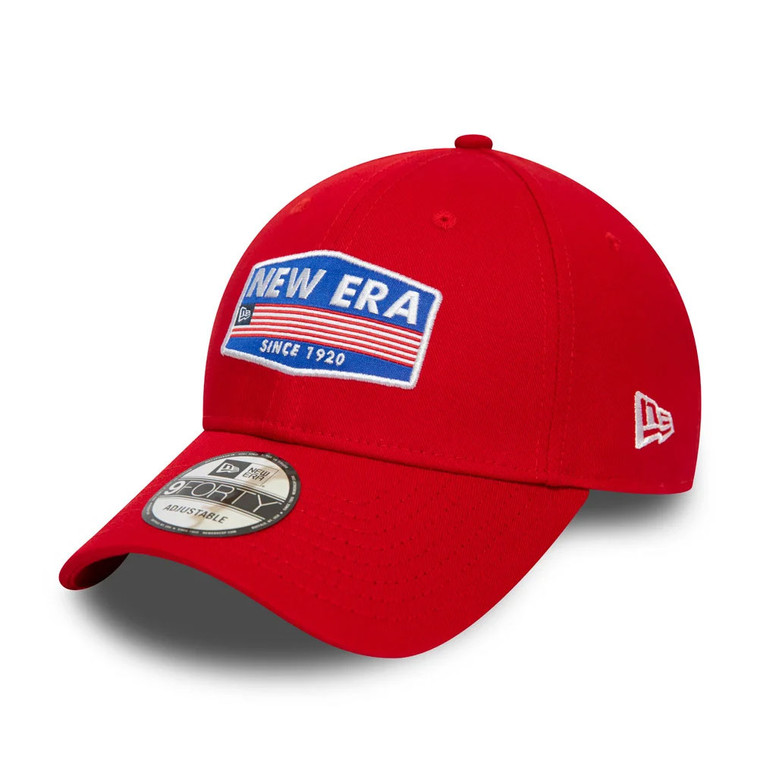 NEW ERA flag USA patch adjustable 9forty cap [red]