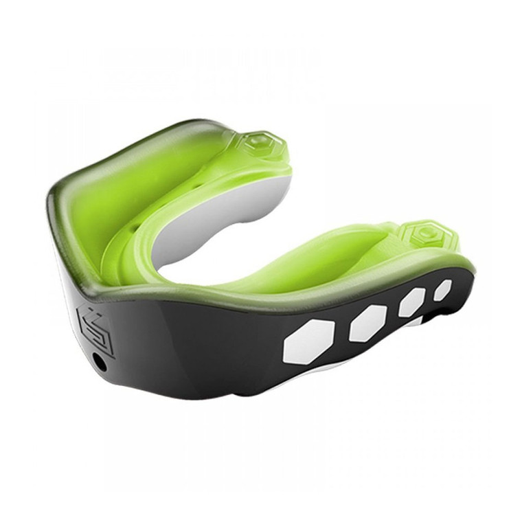 SHOCK DOCTOR gel max rugby mouthguard [green/black]