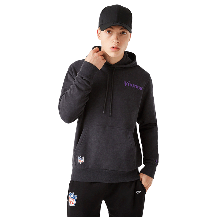 NEW ERA Minnesota Vikings NFL logo outline hoodie [black]