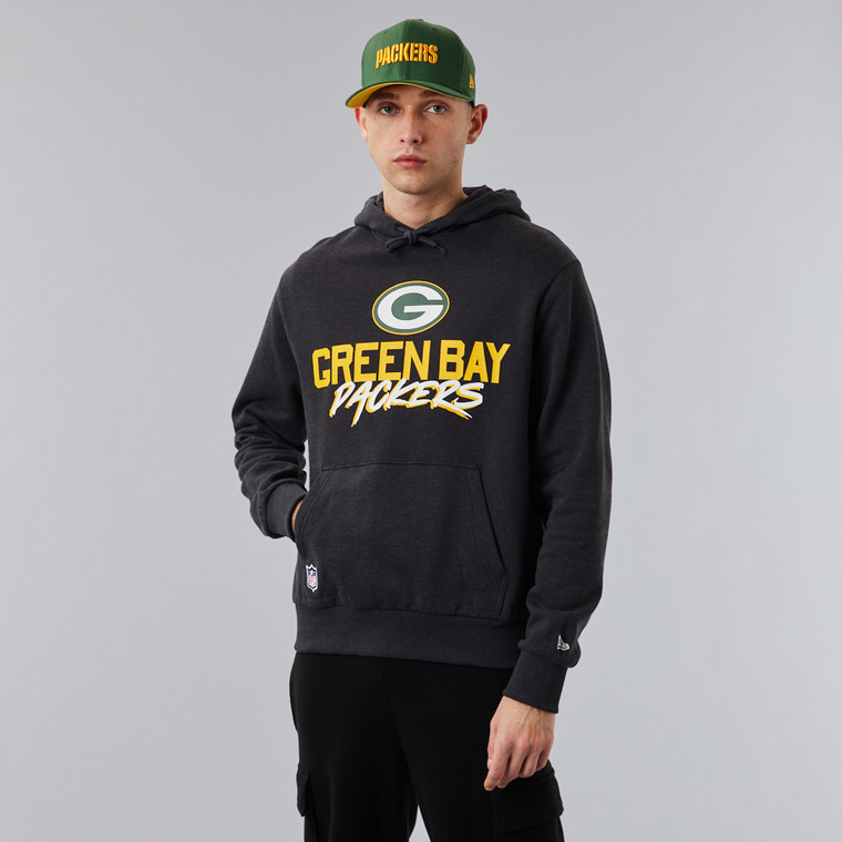 NEW ERA NFL Green Bay Packers script hoody [black]