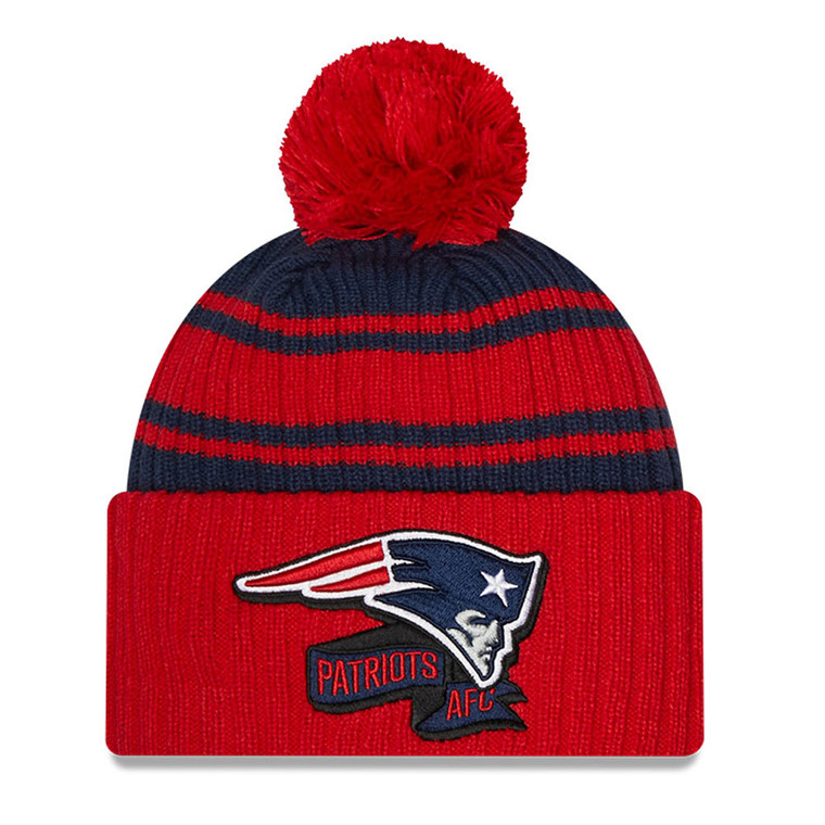 NEW ERA New England Patriots NFL sport knit bobble hat [red/navy]