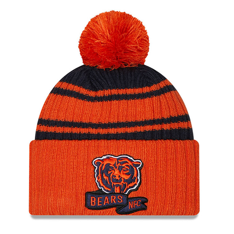 NEW ERA Chicago Bears NFL sport knit bobble hat [orange/Navy]