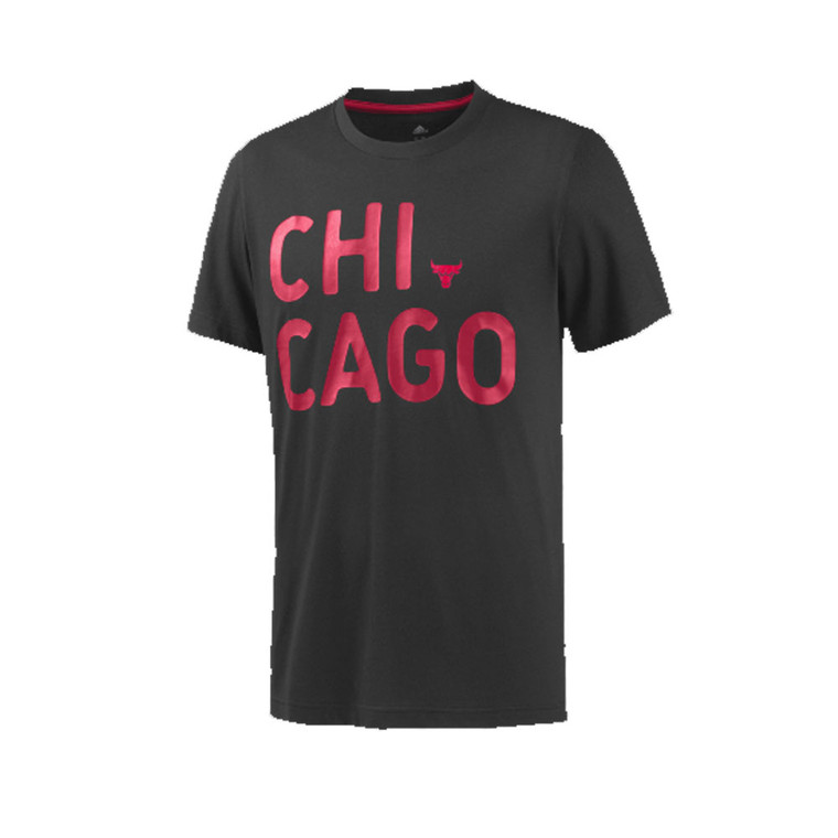 Adidas NBA Basketball Chicago Bulls T-shirt Male [black]