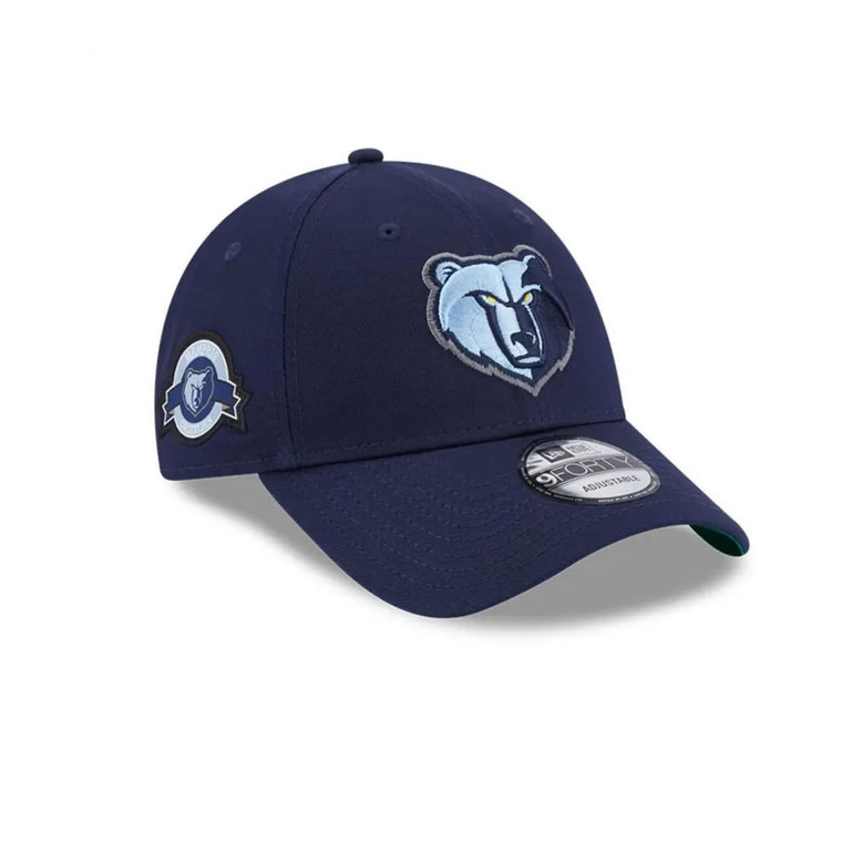 NEW ERA Memphis Grizzlies side patch 9forty adjustable NBA basketball league cap [Navy]