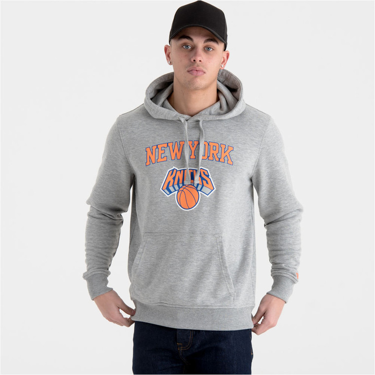 NEW ERA New York Knicks NBA Team Logo Grey Hoodie [grey]