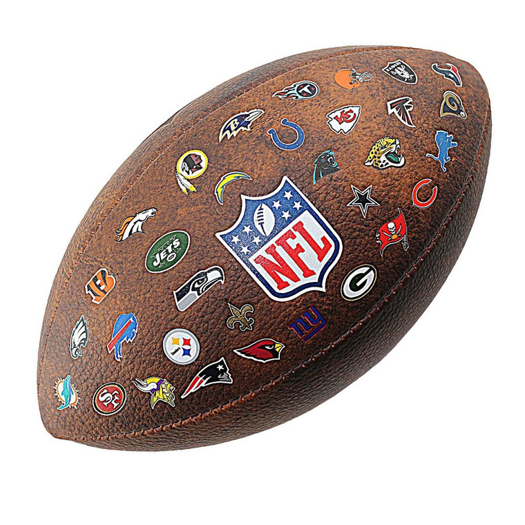 WILSON throwback NFL senior american football 32 logos